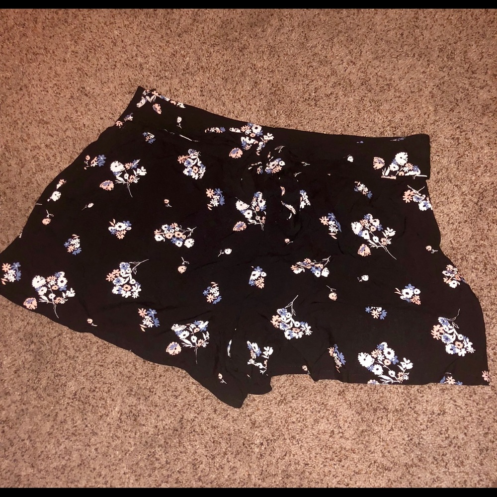 New black floral shorts!